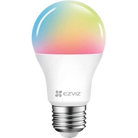 EZVIZ LB1 RGB Lampadina WiFi Led E27 8W Multicolore, Alexa, Google