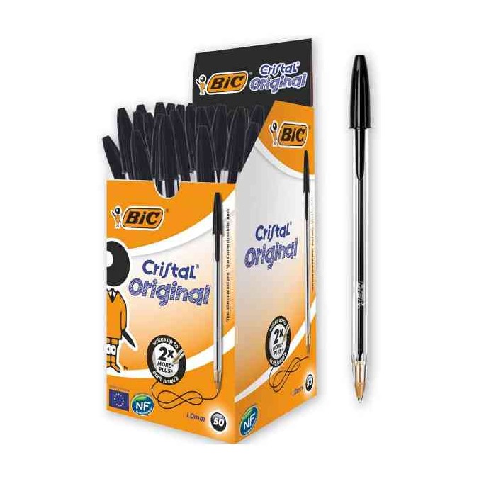 PENNA A SFERA CRISTAL NERA (50 PEZZI)