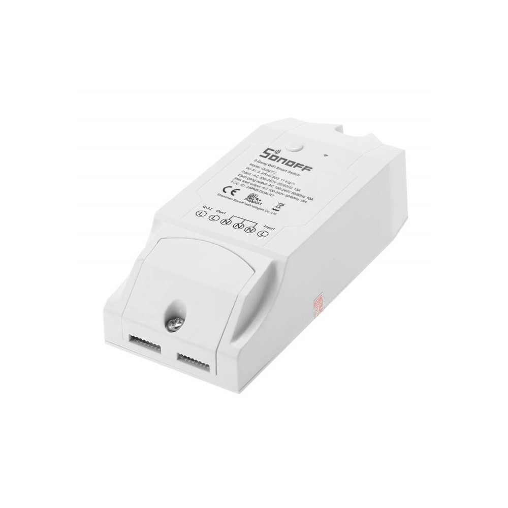 SWITCH INTERRUTTORE/DEVIATORE SMART DUAL R2 2CH 2 CANALI WIFI (DUAL 2)