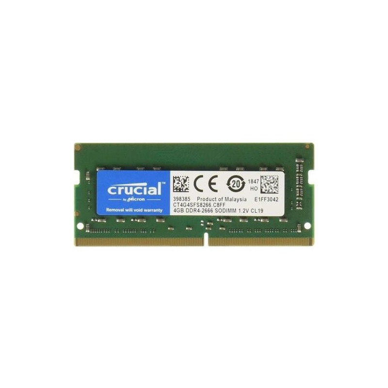 MEMORIA SO-DDR4 4 GB PC2666 (1X4) (CT4G4SFS8266)