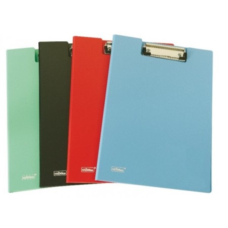 CARTELLINE PORTABLOCCO A4 CON MOLLA - COLORI ASSORTITI