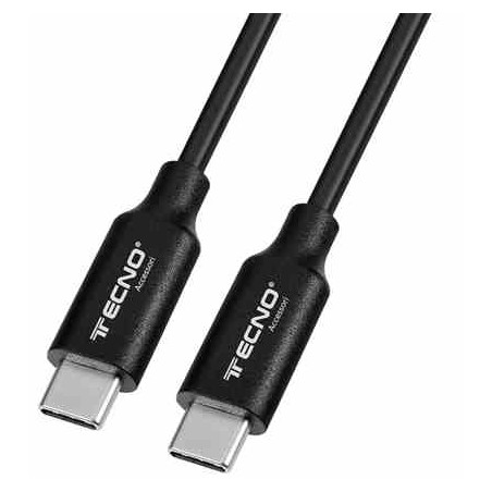 CAVO DATI E RICARICA TC-171 TYPE-C TO TYPE-C 3A NERO RICARICA VELOCE