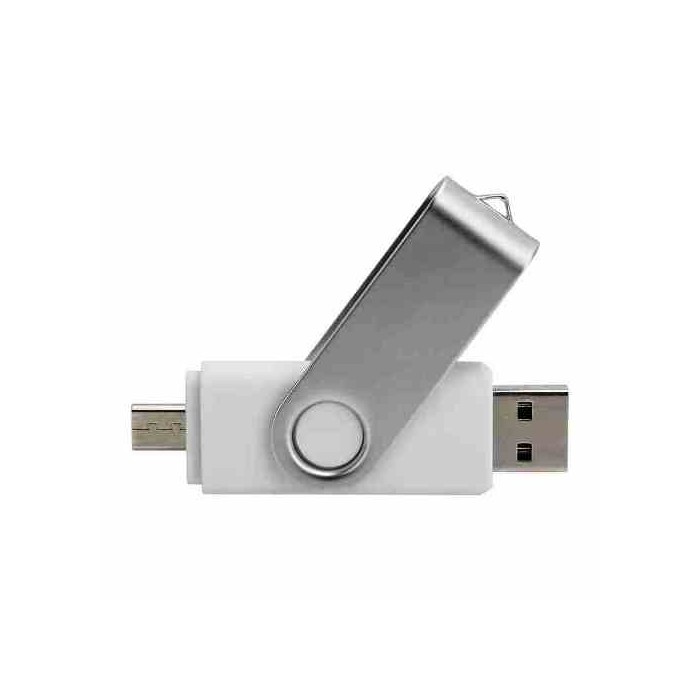 PEN DRIVE 8 GB BIANCA BULK TYPE-A/TYPE-C - IDEALE PER SERIGRAFIA - USB-A/C