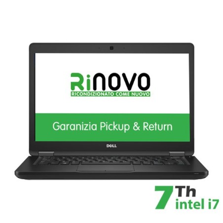 NOTEBOOK DELL LATITUDE E5480 INTEL CORE I7-7 GEN. 14" 8GB 240GB SSD WINDOWS 10 PRO - RICONDIZIONATO (RN42622001)