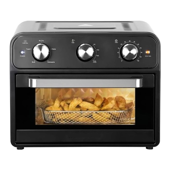 FORNO FRIGGITRICE AD ARIA AIR FRYER 25 - 25LT. FUNZIONE GIRARROSTO + TEGLIA A RETE