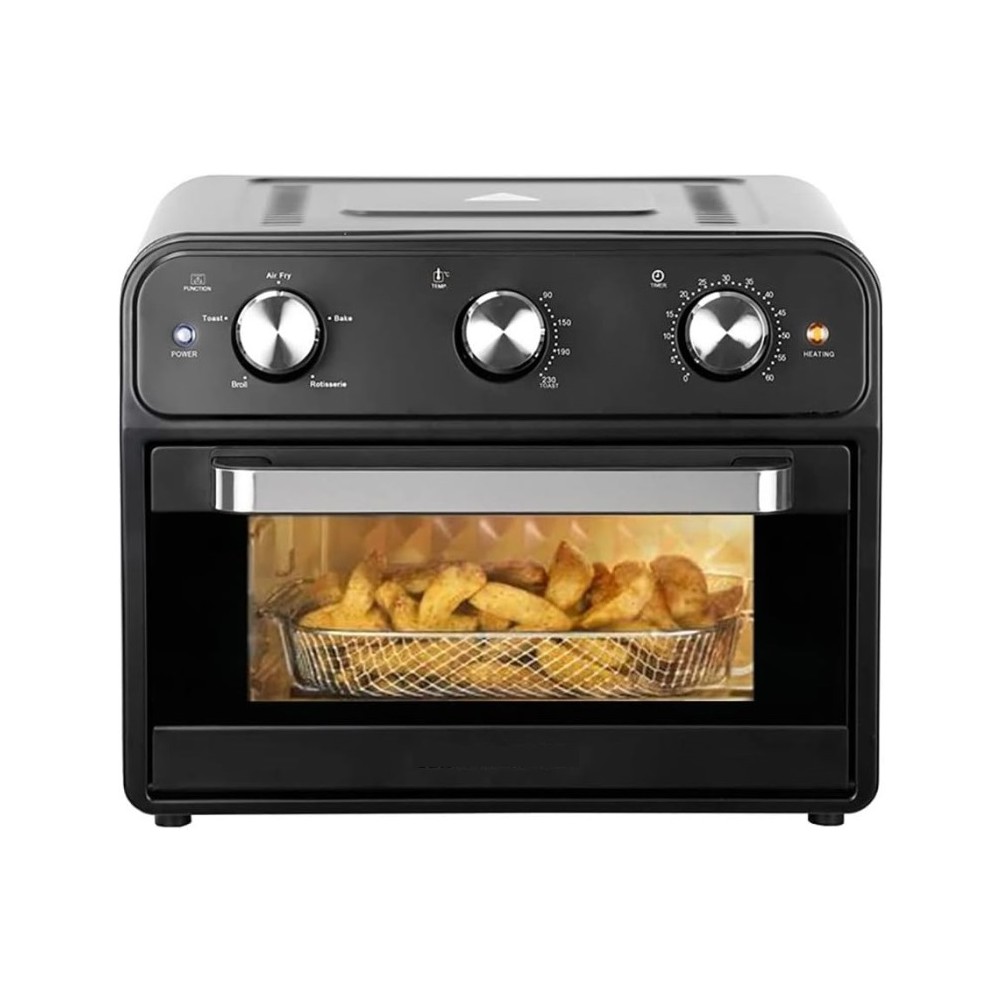 FORNO FRIGGITRICE AD ARIA AIR FRYER 25 - 25LT. FUNZIONE GIRARROSTO + TEGLIA A RETE