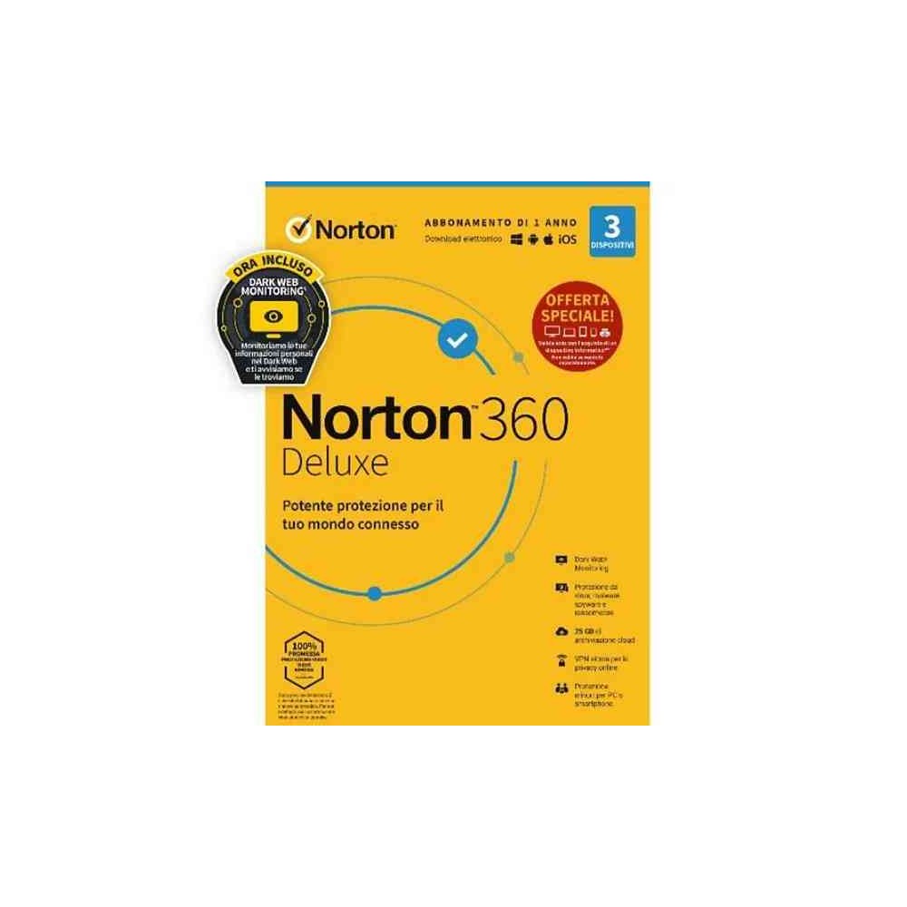 SOFTWARE ANTIVIRUS BOX 360 DELUXE ATTACH - 3 DISPOSITIVI 25GB (FC-21429480)