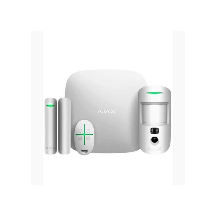 ANTIFURTO STARTERKIT CAM ASP (HUB 2 + MOTIONCAM + DOORPROTECT + SPACECONTROL) ALLARME WIRELESS SENZA FILI GPRS/LAN/2SIM 2G (AJ-3