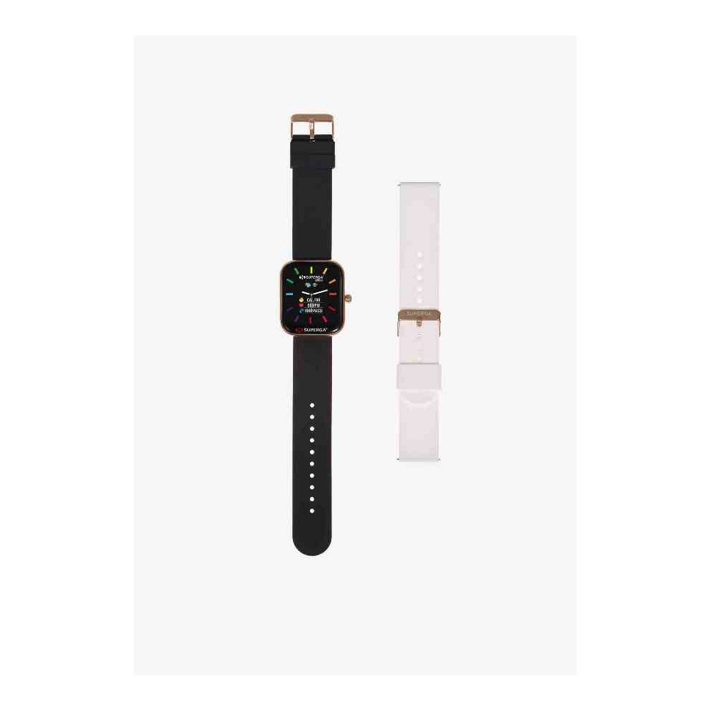 SMARTWATCH SWT-STC003 GOLD DORATO + CINTURINO UNIKO SILICONE NERO O BIANCO