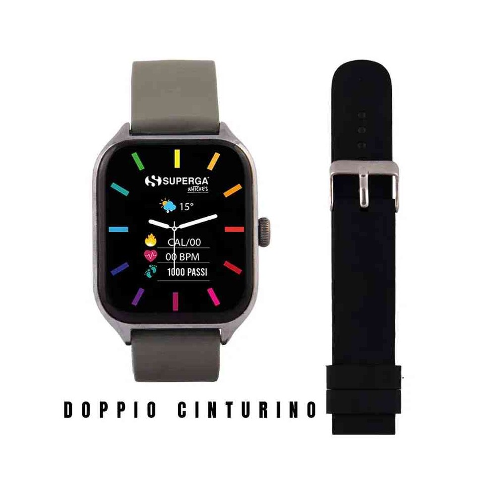 SMARTWATCH SWT-STC005 + CINTURINO WINNER SILICONE NERO O VERDE MILITARE