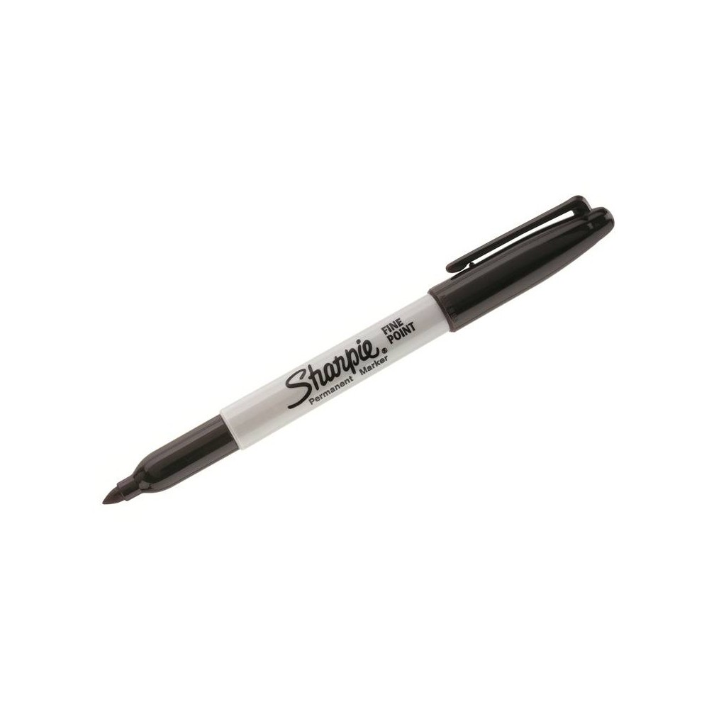 MARKER PENNARELLO MARCATORE SHARPIE PUNTA FINE F PERMANENTE NERO (12 PEZZI)