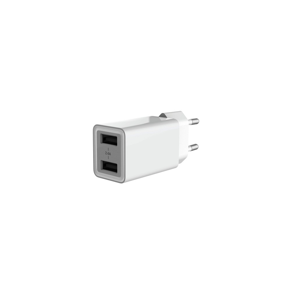 CARICA BATTERIE USB 2 PORTE 12W (ALTHEA06W)