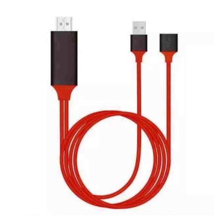 CAVO HDTV ADATTATORE VIDEO UNIVERSALE 3IN1 IPHONE ANDROID TYPE-C LIGHTNING MICRO USB A HDMI - 1MT