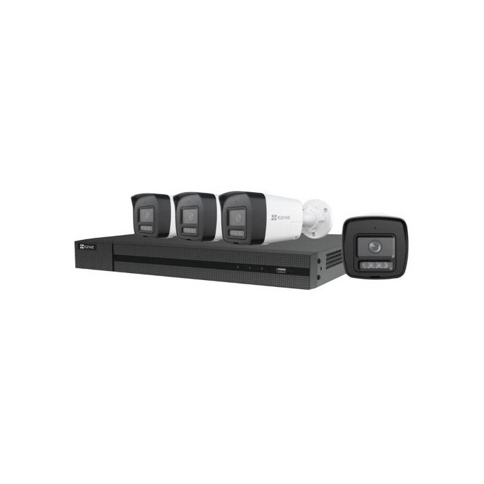 KIT VIDEOSORVEGLIANZA CS-BW3844 SMART HOME SECURITY - 1 NVR X5S 8CH + 4 TELECAMERE H3C 2K