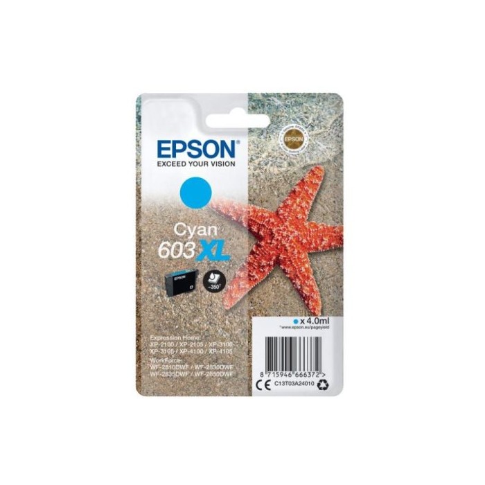 CARTUCCIA ORIGINALE N.603XL (C13T03A24010) CIANO