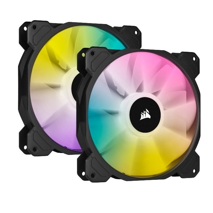 VENTOLA PER CASE ICUE SP140 140X140 RGB ELITE PERFORMANCE (CO-9050111-WW) DUAL PACK NERO