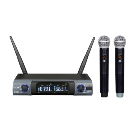 RADIOMICROFONO DOPPIO PALMARE UHF (SET 8302)