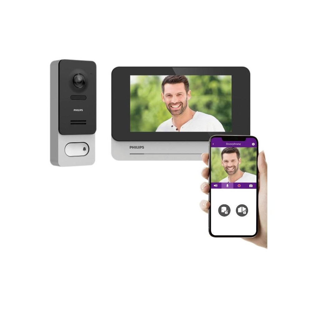 VIDEOCITOFONO WELCOMEEYE WIRELESS BLUETOOTH WLAN - TOUCHSCREEN SENZA FILI DA 7" (531039)
