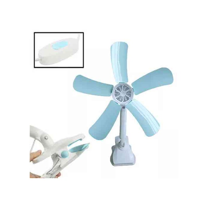 MINI VENTILATORE A PINZA NIVA TECH 620MM - DOPPIO SNODO - 5 PALE