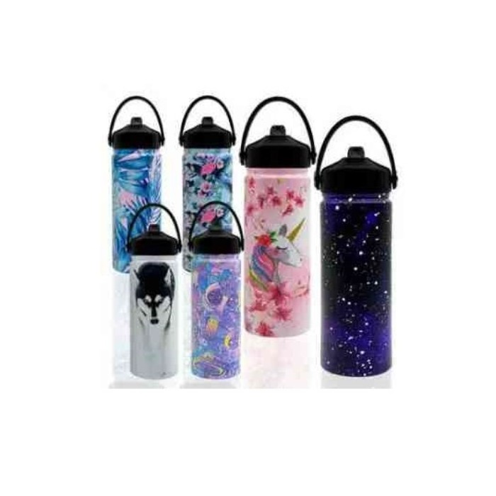 BOTTIGLIA TERMICA 500ML FANTASY - COLORI ASSORTITI - 1 PEZZO