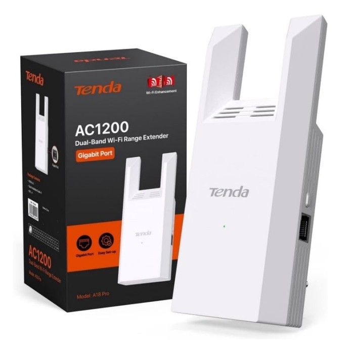 ACCESS POINT WIRELESS A18 PRO - AC1200 - DUAL BAND - WIFI RANGE EXTENDER