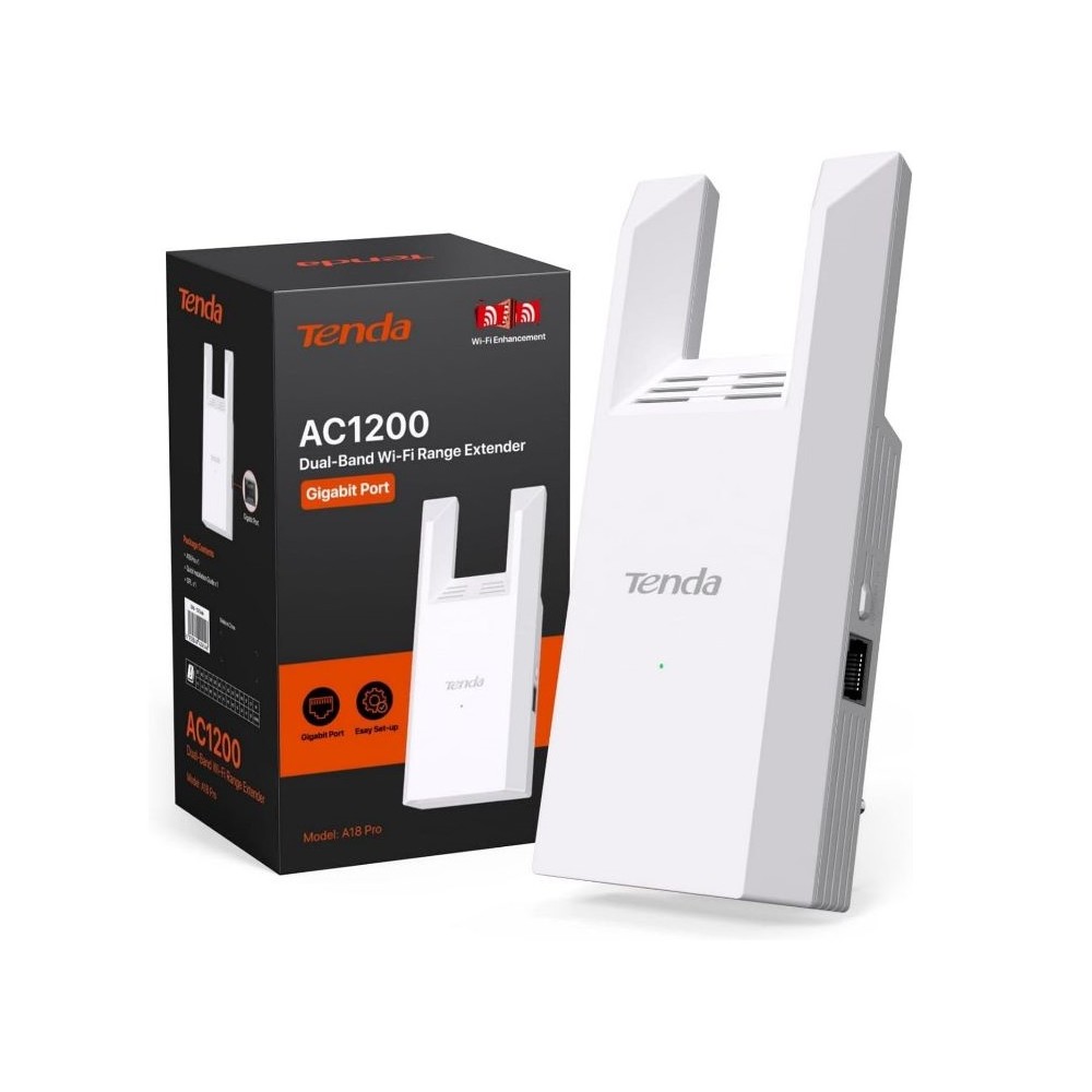 ACCESS POINT WIRELESS A18 PRO - AC1200 - DUAL BAND - WIFI RANGE EXTENDER