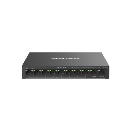 SWITCH RETE 8 PORTE 10/100 + 2 PORTE GIGABIT MS110CP POE+