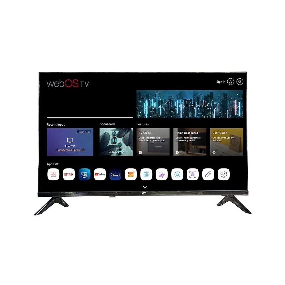 TV LED 43" JCL43WEBOS4K 4K ULTRA HD SMART TV WIFI DVB-T2 WEBOS