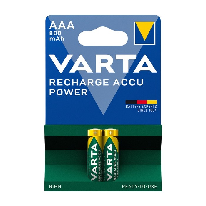 BATTERIE RICARICABILI MINISTILO AAA 800MAH CONF. 2PZ