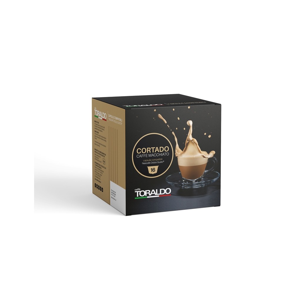 CAPSULE 6GR. CORTADO / CAFFE' MACCHIATO COMPATIBILE DOLCE GUSTO 16 PZ (303025)