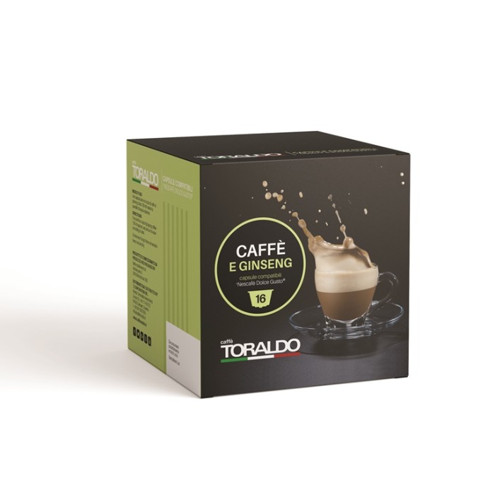 CAPSULE CAFFE' / GINSENG 17GR. COMPATIBILE DOLCE GUSTO 16 PZ (303024)