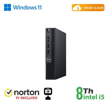 PC DELL OPTIPLEX 3060-5060M MINI INTEL CORE I5-8 GEN. 8GB 256GB SSD WINDOWS 11 PRO - RICONDIZIONATO -  (RN45522381)