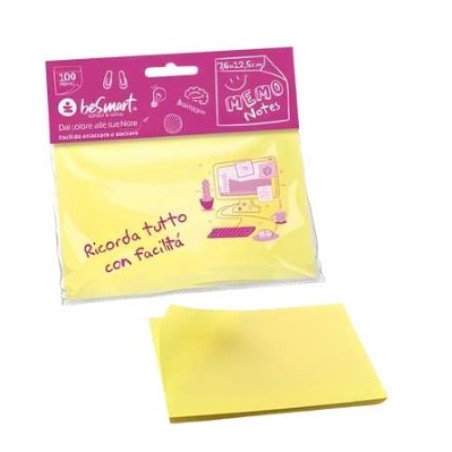 POST-IT STICK NOTES GIALLO 76X125 (1 BLOCCHETTO DA 100 FOGLI)