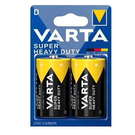 BATTERIE ZINCO SUPER HEAVY DUTY TORCIA D 1.5V 2PZ