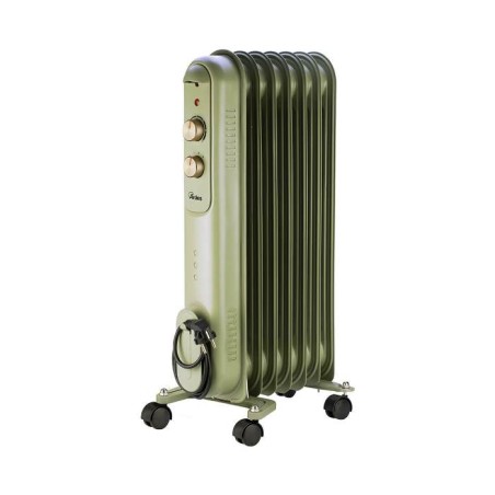 RADIATORE AD OLIO CURVY 7 RETRO' 7 ELEMENTI AR4R07VIN VERDE 1500W