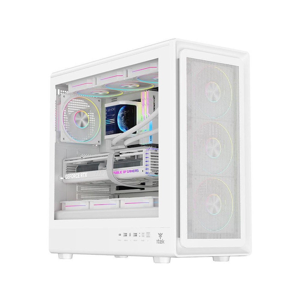 CASE GAMING TOWER MESHCORE 36W - NO ALIMENTATORE - ARGB FAN - BIANCO (ITGCAMC36W)