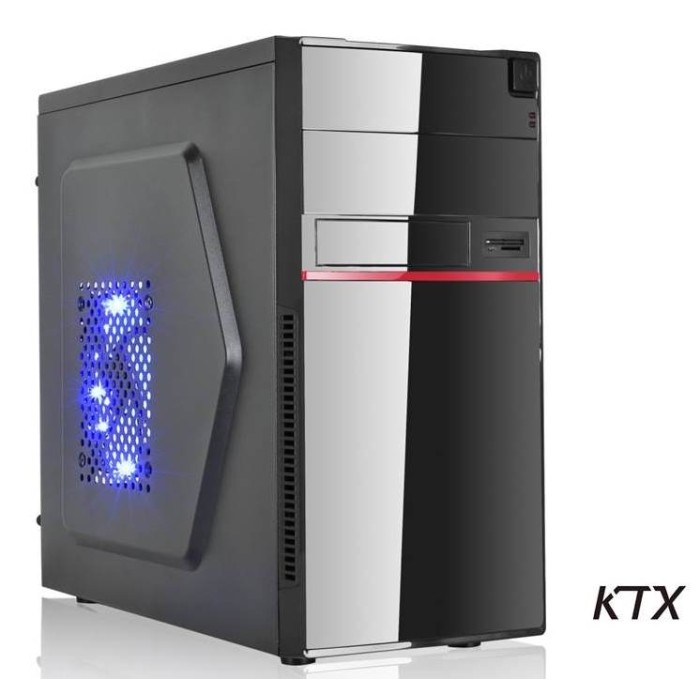CASE TX-662 MATX ALIMENTATORE 550W - NERO / ROSSO