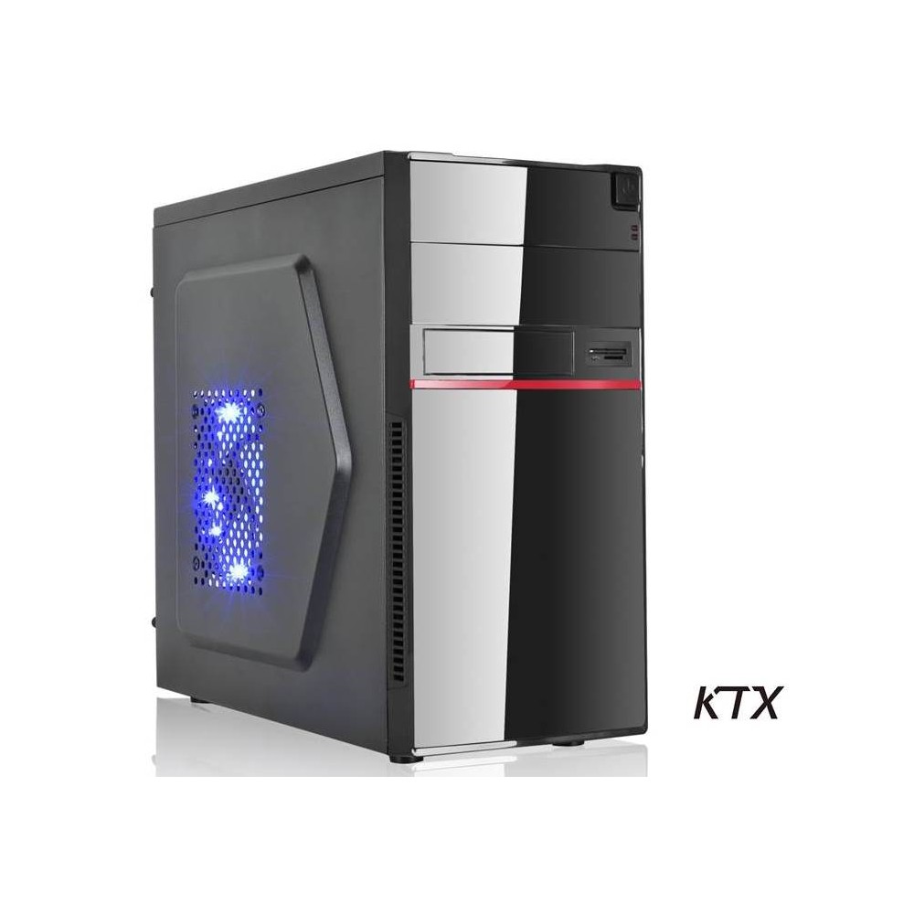 CASE TX-662 MATX ALIMENTATORE 550W - NERO / ROSSO