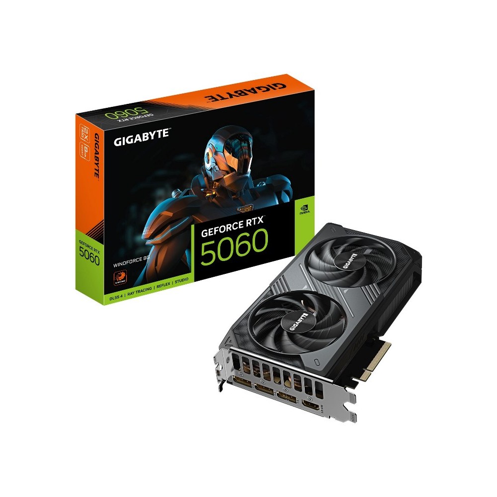 SCHEDA VIDEO GAMING GEFORCE RTX 5060 WINDFORCE 8GB (GV-N5060WF2-8GD)