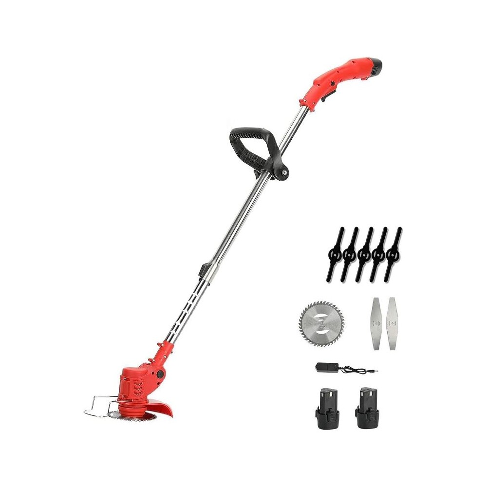 DECESPUGLIATORE ELETTRICO 2 BATTERIE 21V E CARICABATTERIE ADATTA PER TOSAERBA (LAWN MOWER)