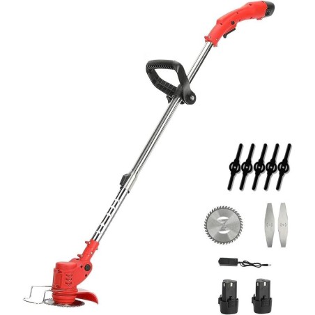 DECESPUGLIATORE ELETTRICO 2 BATTERIE 21V E CARICABATTERIE ADATTA PER TOSAERBA (LAWN MOWER)