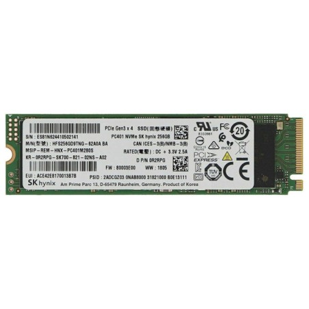 HARD DISK SSD 256GB 2280 NVME M.2 (SSS0L24816)