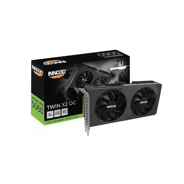 SCHEDA VIDEO GEFORCE RTX 5060 8 GB TWIN X2 OC GDDR7 (N50602-08D7X-195071N)