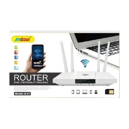 ROUTER WIRELESS 4G Q-A7 SIM+WAN (DOPPIA FUNZIONE)