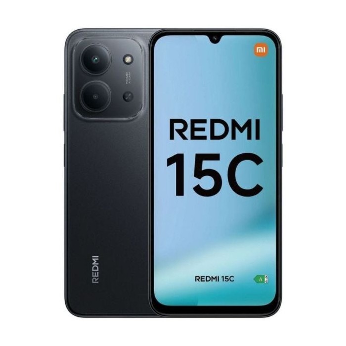 SMARTPHONE REDMI 15C 4+256GB MIDNIGHT BLACK NERO 4G DUAL SIM
