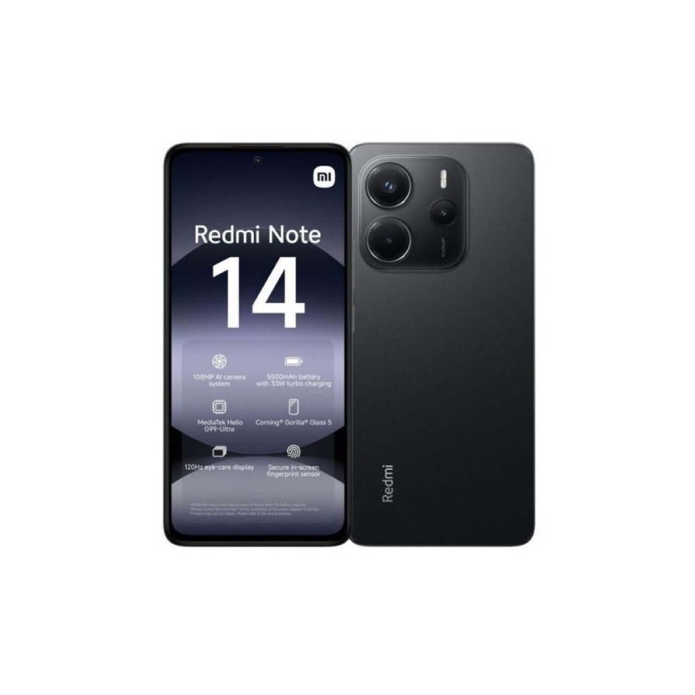 SMARTPHONE REDMI 14 - 6+128GB MIDNIGHT BLACK NERO 4G DUAL SIM
