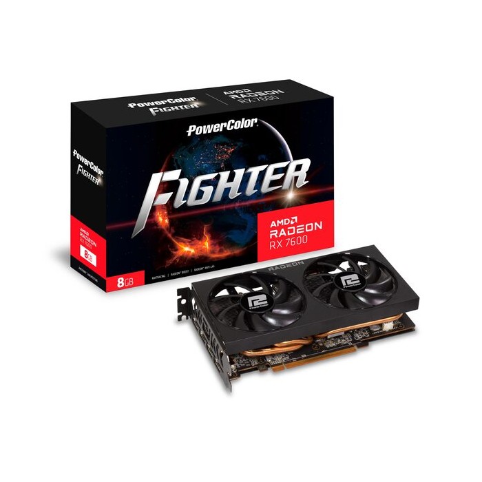 SCHEDA VIDEO RADEON RX7600 FIGHTER 2.0 8GB (RX7600 8G-F/V2)
