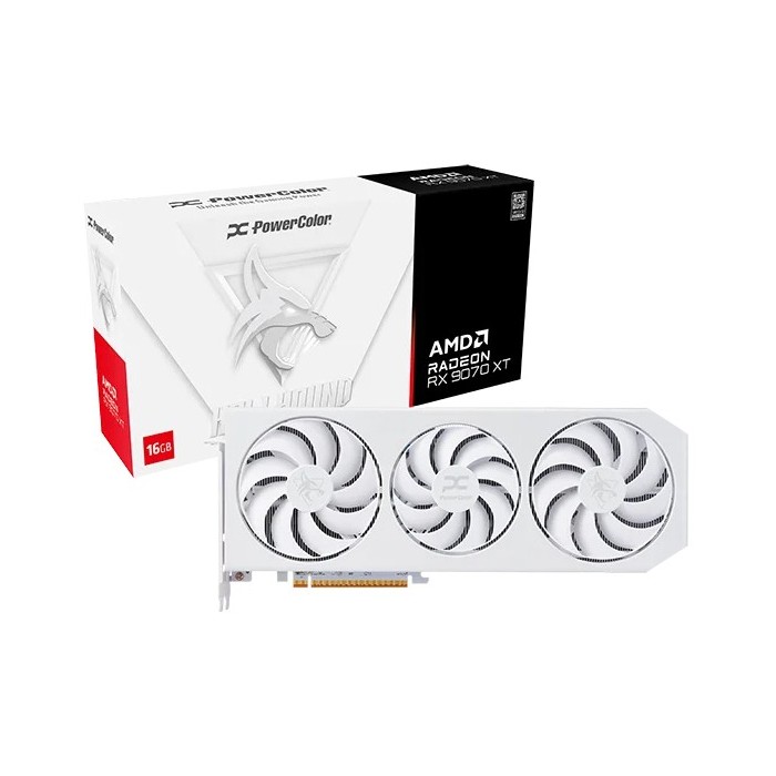SCHEDA VIDEO RADEON RX9070 XT HELLHOUND WHITE SPECTRAL 16 GB (RX9070XT 16G-L/OC/WHITE)