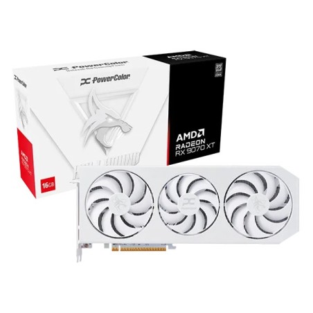 SCHEDA VIDEO RADEON RX9070 XT HELLHOUND WHITE SPECTRAL 16 GB (RX9070XT 16G-L/OC/WHITE)