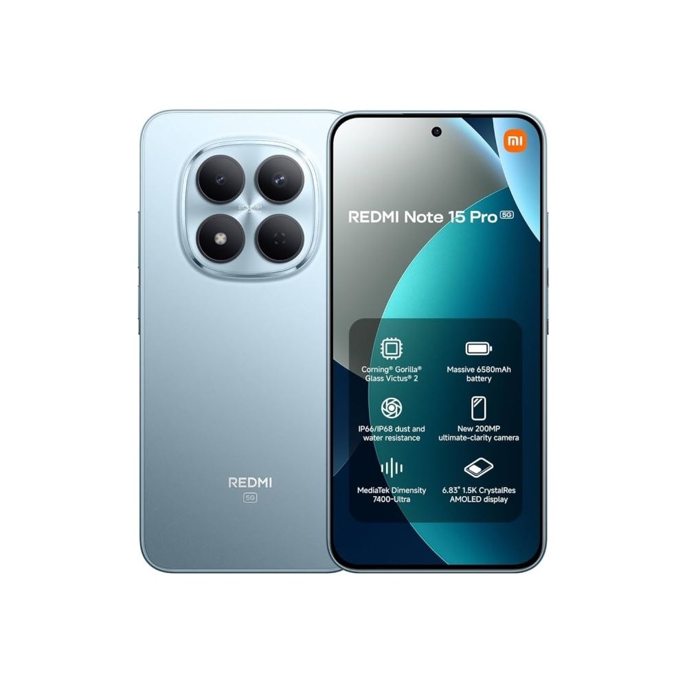 SMARTPHONE REDMI NOTE 15 PRO - 8+256GB 4G GLACIER BLUE